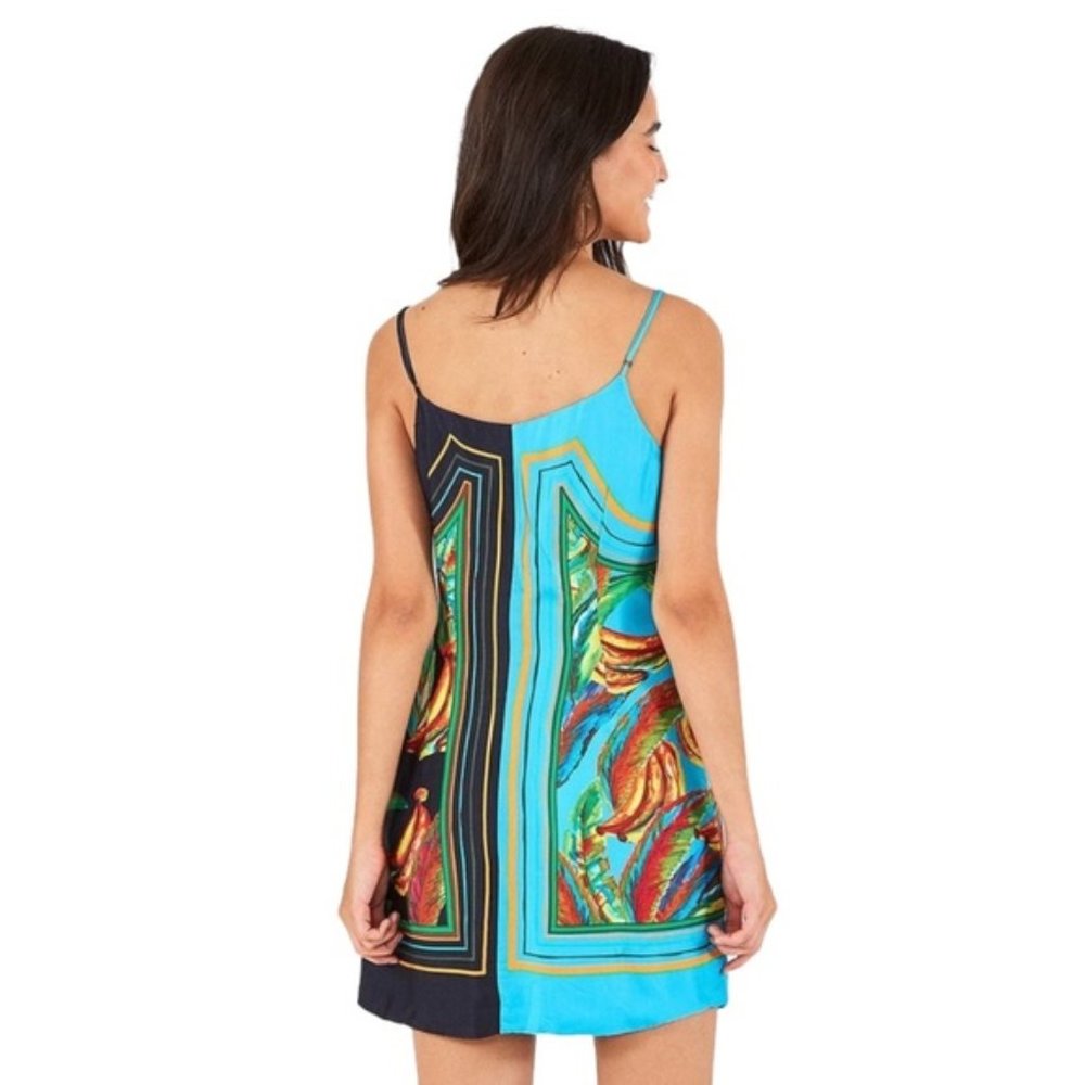 Farm Rio Mixed Banana Mini Wrap Dress - Picture 2 of 12